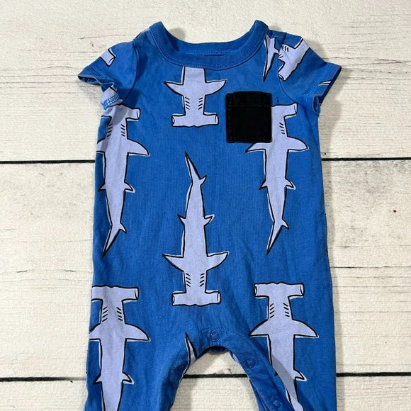 Tea Collection One Pieces Tea Collection Hammerhead Shark Blue